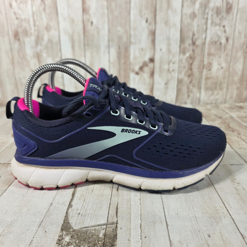 Brooks Transmit 3 Womens Running Shoes Navy Pink Mint 1203501B414‎ Size 6.5
